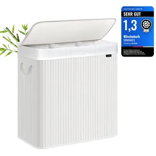 Songmics Wäschekorb 150 l Weiß