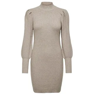 ONLY Shirtkleid Langarm Mini Rundhals ONLKATIA (lang) ONLKATIA L/S DRESS KNT NOOS beige XL (42)