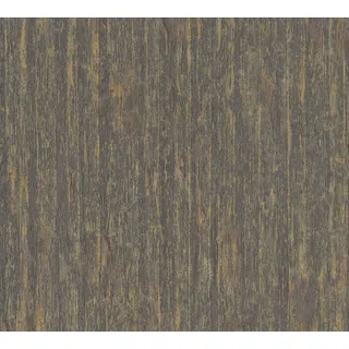 Livingwalls Smart Surfaces Vliestapete mit Metallic-Muster 10,05 m x 0,53 m - Schwarz, Orange, Bronze - Mustertapete für verschiedene Räume - 395616