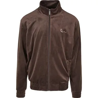 Karl Kani Herren KM224-039-1 KK Chest Signature Velvet Jacket brown - L