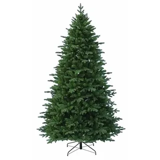 RS Trade 23005 Spessarttanne PE/PVC 270 cm Weihnachtsbaum künstlich (Ø ca.170 cm) ca. 2934 Spitzen, Schnellaufbau Klappsystem, Naturgetreue Spritzguss Elemente, Tannenbaum inkl. Christbaum Ständer