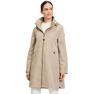 Betty Barclay Outdoorjacke mit abnehmbarer Kapuze in Stone beige | Gr.: 36