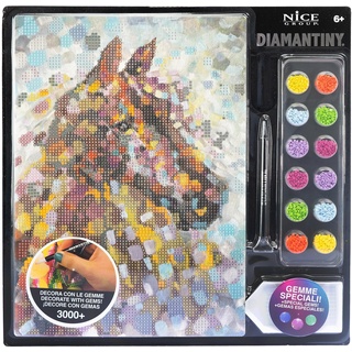 DIAMANTINY Level Up-Animals Paintings-Horse Pferd Diamond Painting, A4, 96341