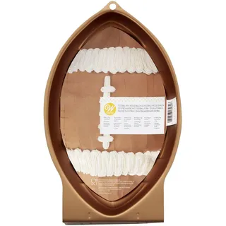Wilton Football Pan Backform 3D Rugbyball, Aluminium Kuchenbackform Lebensnahen Ball für Backen Kinder Geburtstagskuchen Party-Kuchen - 30 x 20 x 7,5 cm