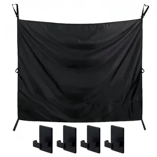 Haoppmof Duschvorhang für Wohnmobil & Camping 230x180 cm, Magnetischer Sichtschutz & Duschvorhang für Van Hecktür, Wasserdicht & verstellbar, inkl. Magnethaken & Aufbewahrungstasche