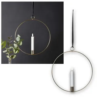 Star Trading Flamme Ring LED Kerze Ø 28 cm gold