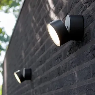 Lutec Wandleuchte 1-flammig Metall LED anthrazit