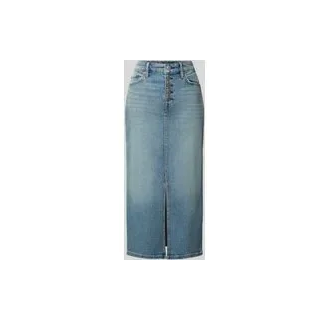 Jeansrock in Midilänge, Jeansblau, 38