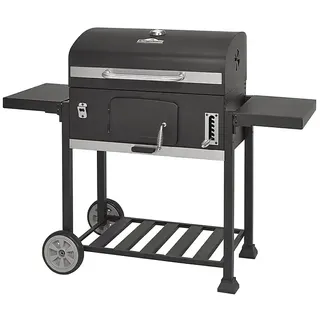 Kingstone KMS Holzkohlegrill Black Angus XXL  (Grillfläche  (B x T): 70 x 43 cm, Schwarz)