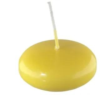 Wiedemann Unbekannt Schwimmkerzen Citron Zitrone Gelb, 2,6 x 4,2 cm, 8 Stück
