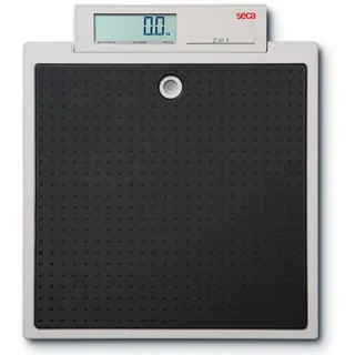 SECA Personenwaage elektronische Flachwaage seca 876, elektronische Waage, 1-tlg., kompakte mobile Waage, batteriebetriebene und flexibel, Hohe Tragkraft und präzise Teilung, Batteriebetrieb