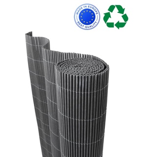 Sichtschutzmatte nachhaltig LOP | 100x300 cm, anthrazit | paramondo Sichtschutzmatte Holz + recyceltes PVC