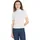 Slim Fit T-Shirt aus reiner Baumwolle Ecru XS