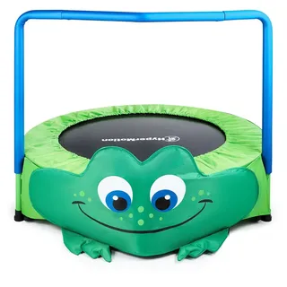 HyperMotion Frosch Kindertrampolin 90 cm Grün