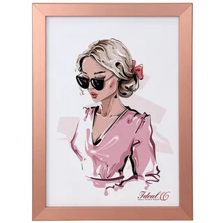 IDEAL TREND Bilderrahmen Bilderrahmen Hekla Holzrahmen Posterrahmen Picture Frame Collage Poste, für 1 Bilder (1 St), Natürliche Holzmaserung sichtbar, leichte Farbabweichungen möglich rechteckig | 13 cm x 18 cm | 13x18