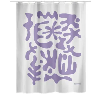 Spirella Duschvorhang Dolly 180 x 200 cm Lavendel
