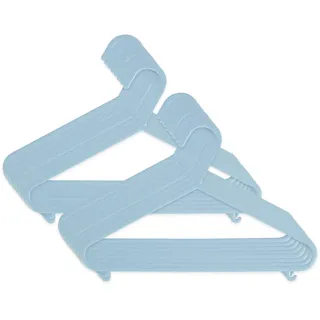 Bieco Kinderkleiderbügel 16 St Trend blau, Länge ca 30cm | Kleiderbügel für Baby & Kind | Organizer für Baby & Kinderkleider