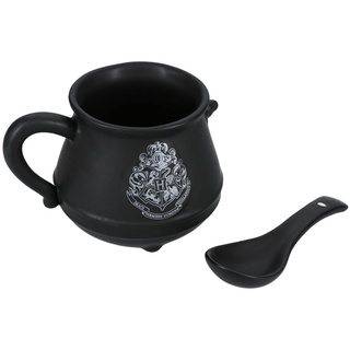 Paladone Harry Potter Kessel Suppentasse und Löffel Set - Keramik Hogwarts Trinkgeschirr für Suppe oder Tee, 500 ml
