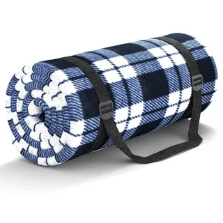 Picknickdecke 200x200cm - Wasserdicht - Faltbar - Waschbar - Thermische Isolierung - Mit Tasche und Schulterriemen - Picknickdecke