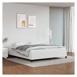 vidaXL Bettgestell 160 x 200 cm Weiß