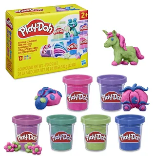 PLAY-DOH Funkelknete Knete 6 Pack 340 g