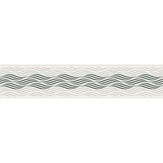 A.S. Création Borte selbstklebend Wellenmuster 5 m x 13 cm Beige-Schwarz