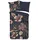 Muller Textil Jos Blumen Mikrofaser Blau 135 x 200 cm 80 x 80 cm