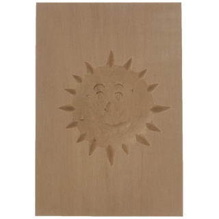 Städter 841147 Springerles- Model "Sonne" Backform, Holz, braun, 8 x 5,5 x 3 cm,