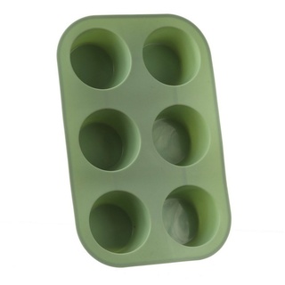 MARELIDA Muffinform Muffinform für 6 Muffins Platinum Silikon mintgrün Backform Cupcake, (1-tlg) grün