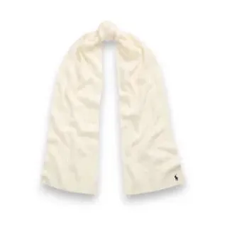 Polo Ralph Lauren für Damen. 455956296002 Schal aus Kaschmir und Wolle in Cremeweiß (OSFA), Lässig