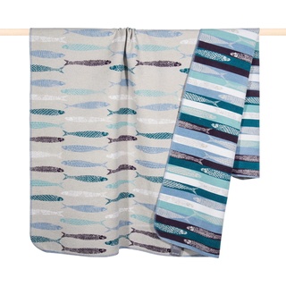 Wohndecke PAD "SARDINE" Wohndecken Gr. B/L: 150 cm x 200 cm, grau (grey) Decken Made in Europe, Kuscheldecke
