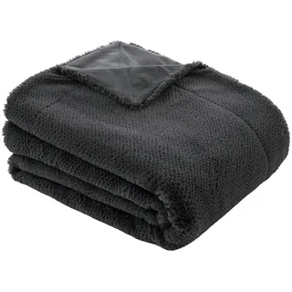 Bugatti Kuscheldecke 150 x 200 cm Grau/Silber