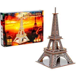 BusyKids 3D-Holzbausatz "Eiffelturm" in Mehrfarbig - ab 7 Jahren | Gr.: onesize