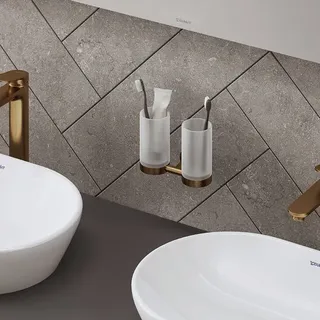 Duravit Zahnputzbecher Bronze gebürstet