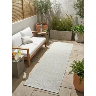 Bruno Banani Venezia Outdoor-Teppich 80 x 250 cm Grau