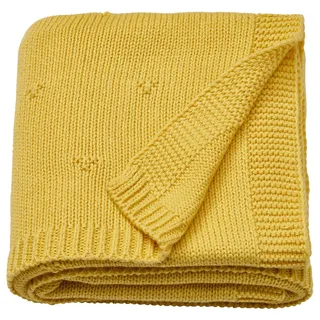 IKEA LEN Babydecke gelb/gestrickt