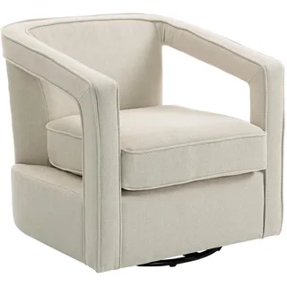 Homcom Club Chair Polyester 75 x 72 x 77 cm Beige