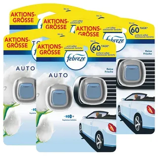 Febreze Raumduft Febreze Auto Lufterfrischer Reine Frische 2x2ml - Raumduft (5er Pack)