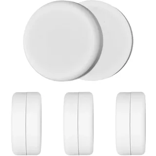 UHETLET 8 Stück Duschvorhang Gewichte Runde Badevorhang Magnet Duschvorhang Beschwerer mit Silikonbeschichtung vorhänge Duschvorhänge Magnete Unten Beschwerer für Flaggen Gardinen Tischdecken Weiß
