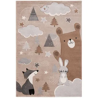 Pergamon Maui Kids Kinderteppich 140 x 200 cm Grau