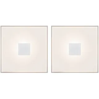 Paulmann LumiTiles LED Fliesen Square 2er-Set IP44 100x10mm Aluminium Kunststoff