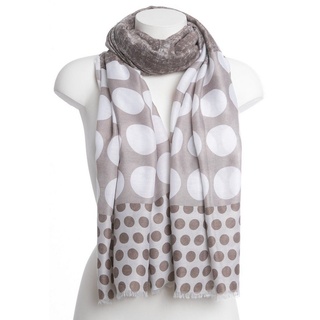 Goodman Design Modeschal Schal mit schönem Punktemuster, Sehr hochwertiges Material grau