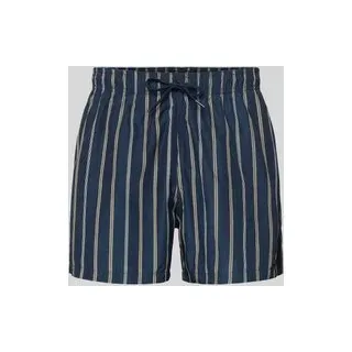 Badehose mit Tunnelzug, Dunkelblau, M