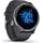 45 mm Silikonarmband granitblau/silber
