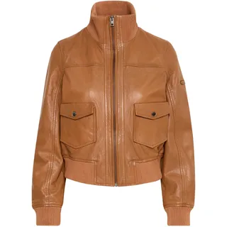 Oxmo OXDenny Damen, Lederjacke 40, Caramel café), (181148) | Gr.: