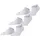 Sneakersocken 3er Pack Weiß 37-38