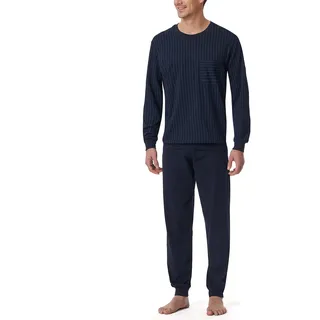 SCHIESSER Schlafanzug Comfort Essentials Blau 52