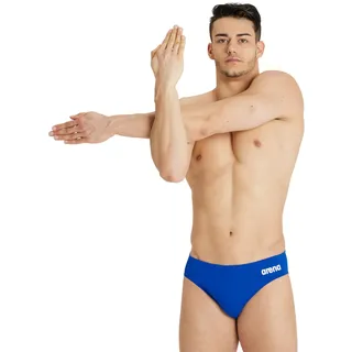 Arena Herren Men's Swim Briefs Solid Badehosen Slip, Royal-white - 6