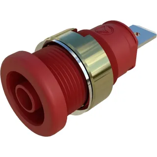 HIRSCHMANN TEST & MEASUREMENT SEB 2620 F6,3 Sicherheits-Laborbuchse Buchse, Einbau vertikal Stift-Ø: 4 mm Rot 1 St.
