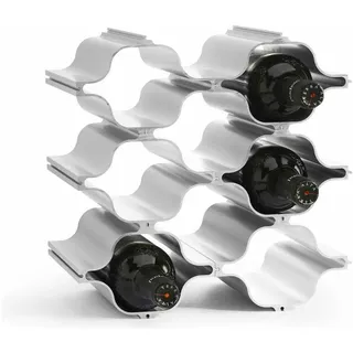 Born in Sweden, Weinregal, HEX flexibles Aluminium Weinregal im skandinavischen Design (20 x 15 x 10 cm)